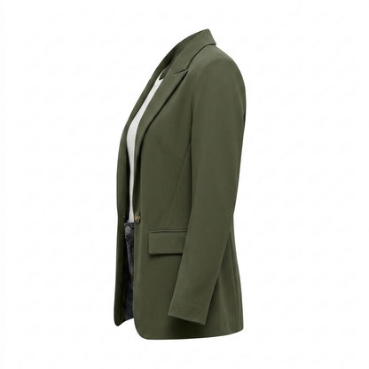 Allsaints Leather - Lasen | Single-Button Notched Lapel Blazer Women