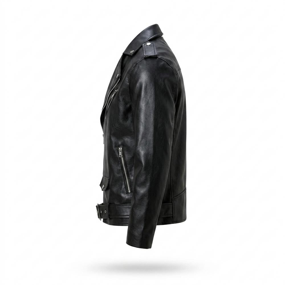 Allsaints Leather - Yolun | Asymmetrical Belted Leather Jacket Unisex