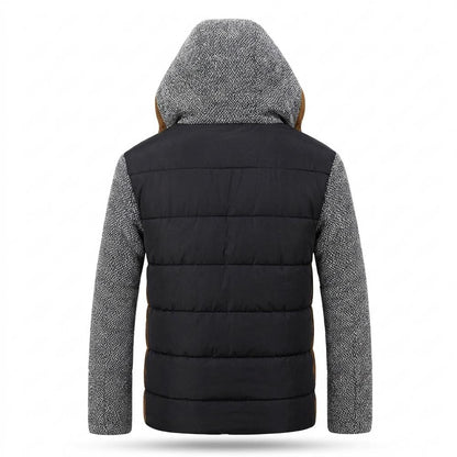 Allsaints Leather - Zasin | Hooded Mixed-Media Jacket Men