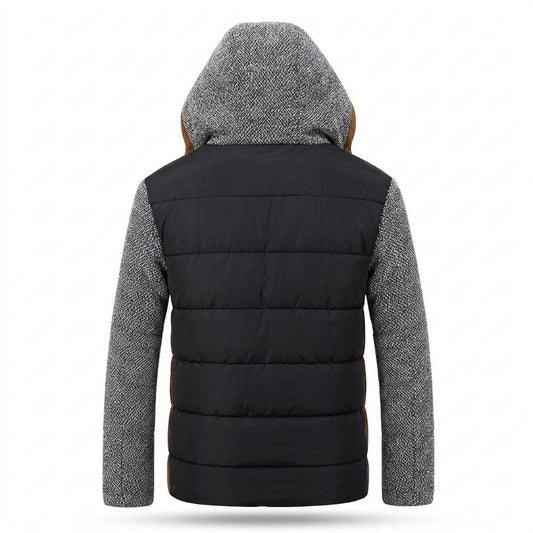 Allsaints Leather - Zasin | Hooded Mixed-Media Jacket Men