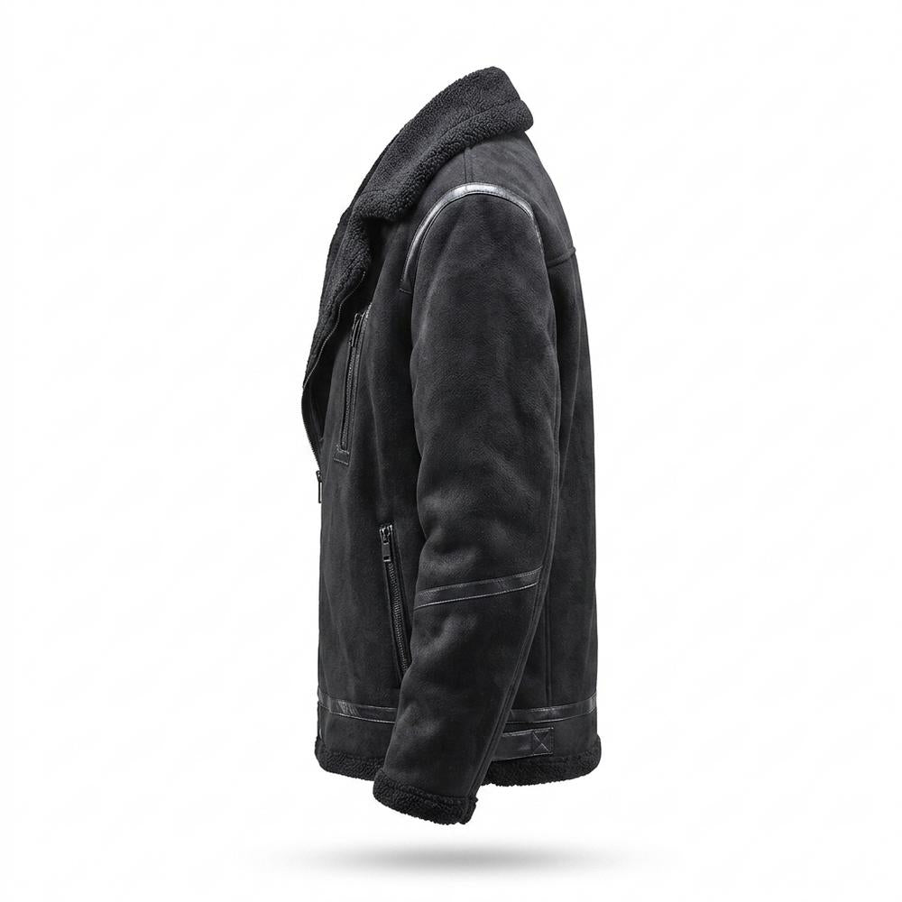 Allsaints Leather - Eohik | Shearling-Lined Faux-Suede Jacket Men