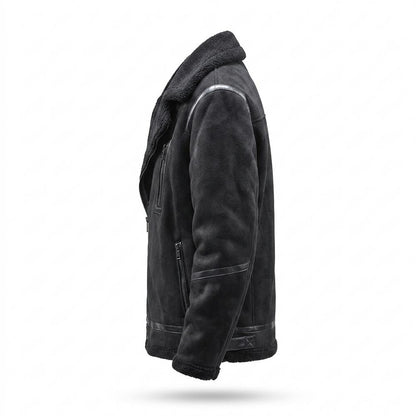 Allsaints Leather - Eohik | Shearling-Lined Faux-Suede Jacket Men