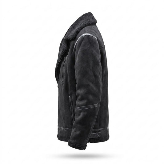 Allsaints Leather - Eohik | Shearling-Lined Faux-Suede Jacket Men