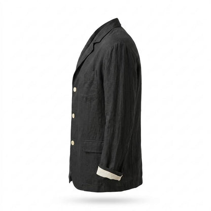 Allsaints Leather - Sasol | Single-Breasted Relaxed-Fit Blazer Men