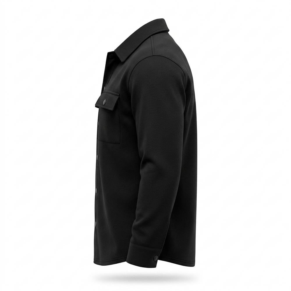Allsaints Leather - Marev | Button-Up Flap-Pocket Shirt Men