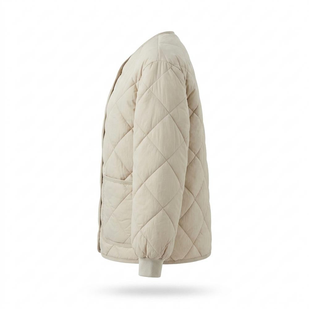 Allsaints Leather - Ravan | Quilted Collarless Jacket Women