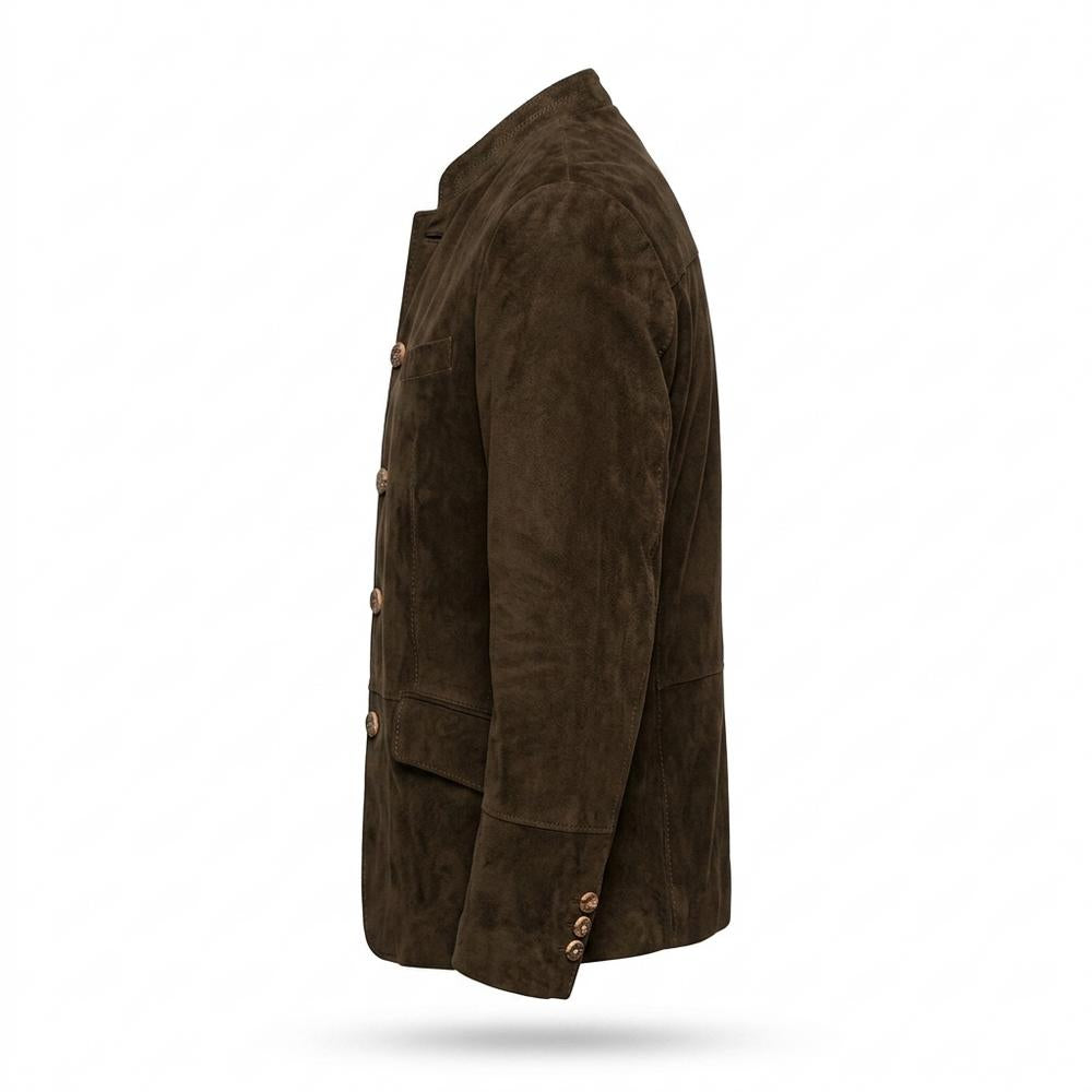 Allsaints Leather - Lolor | Sueded Stand-Collar Jacket Men