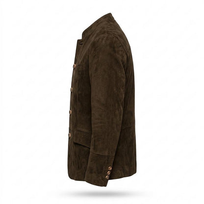 Allsaints Leather - Lolor | Sueded Stand-Collar Jacket Men