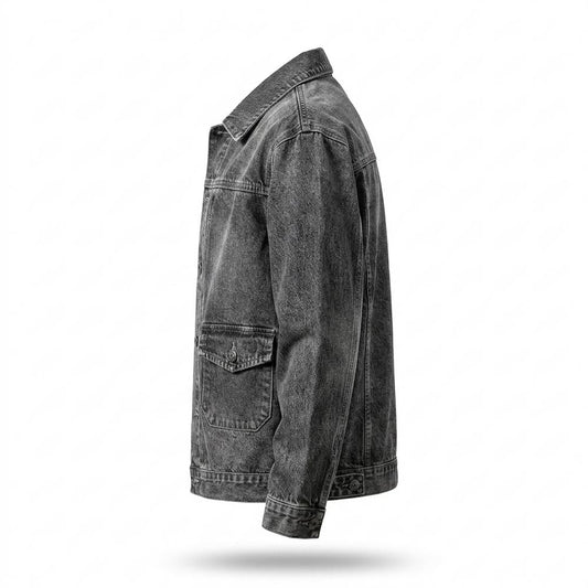Allsaints Leather - Tanav | Washed Button-Front Denim Jacket Men