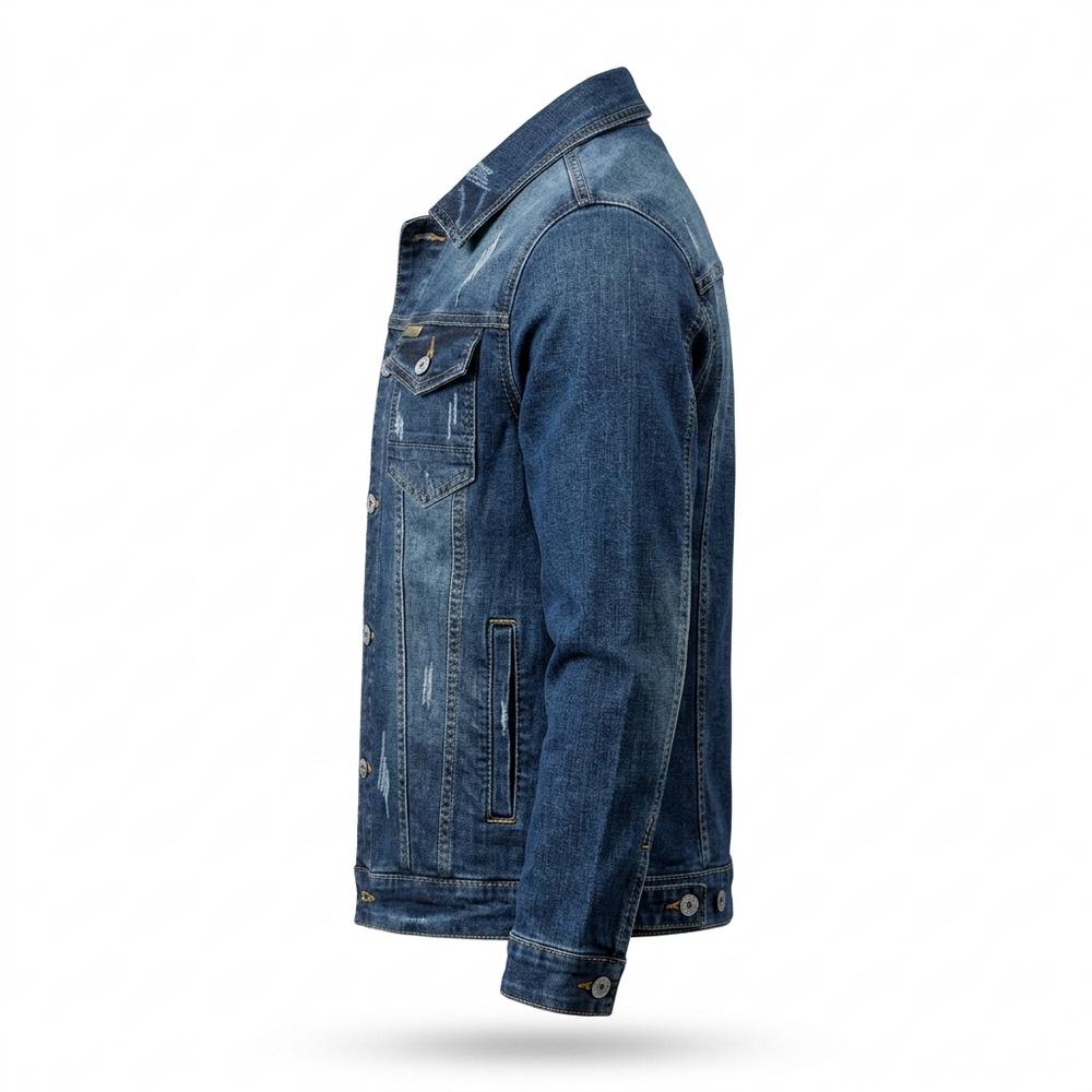 Allsaints Leather - Arlen | Washed Distressed Denim Jacket Men