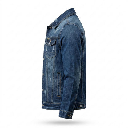 Allsaints Leather - Arlen | Washed Distressed Denim Jacket Men