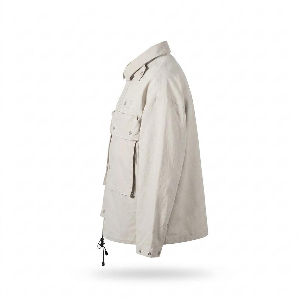 Allsaints Leather - Casen | Multi-Pocket Relaxed-Fit Jacket Unisex