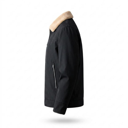 Allsaints Leather - Madar | Sherpa-Collar Lined Jacket Men