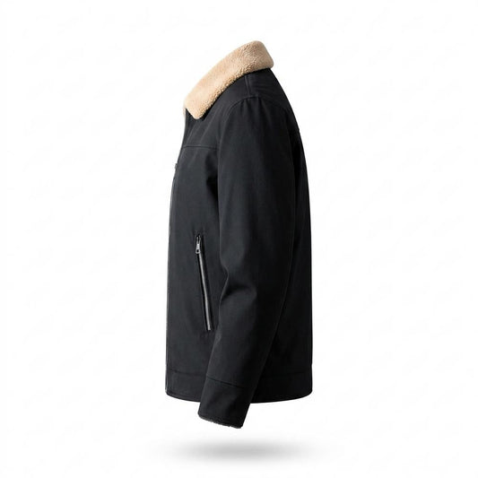 Allsaints Leather - Madar | Sherpa-Collar Lined Jacket Men
