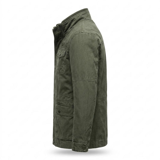 Allsaints Leather - Nesel | Stand-Collar Multi-Pocket Jacket Men