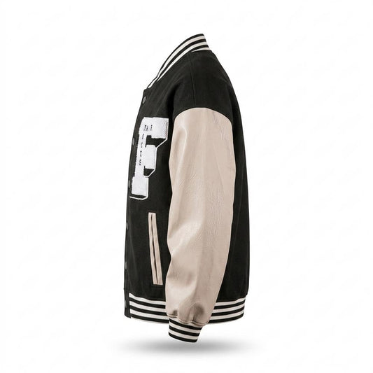 Allsaints Leather - Runul | Two-Tone Patched Jacket Unisex