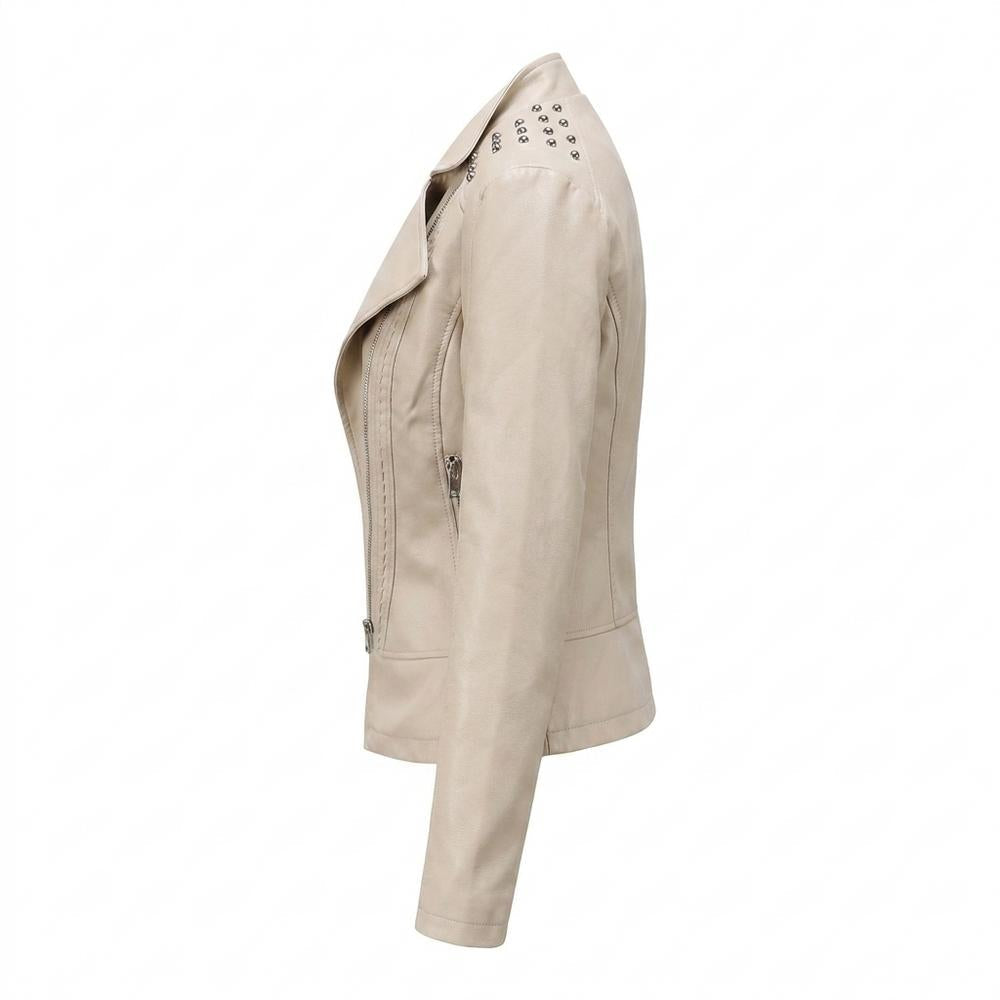 Allsaints Leather - Valin | Studded Asymmetrical Leather Jacket Women