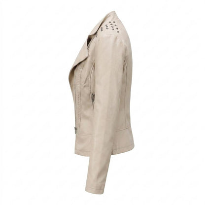 Allsaints Leather - Valin | Studded Asymmetrical Leather Jacket Women