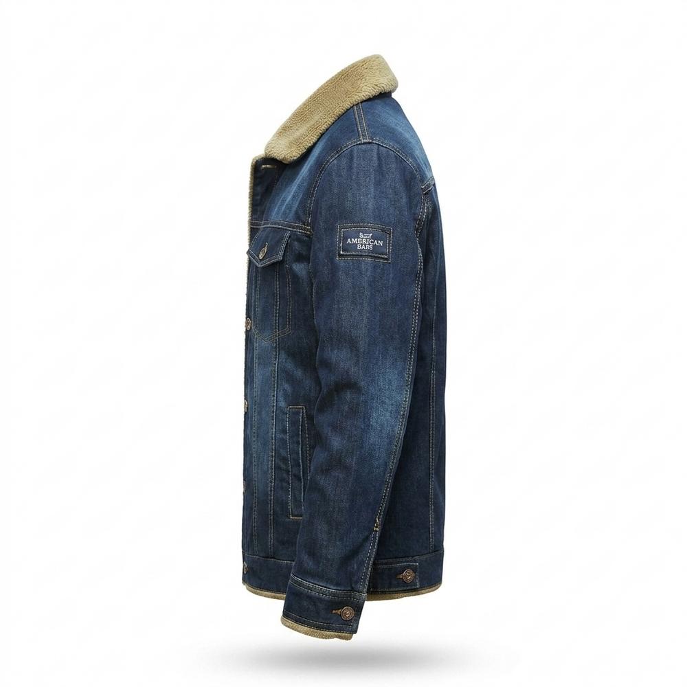 Allsaints Leather - Noken | Sherpa-Lined Button-Front Denim Jacket Men