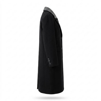 Allsaints Leather - Lovel | Single-Breasted Layered-Collar Coat Men