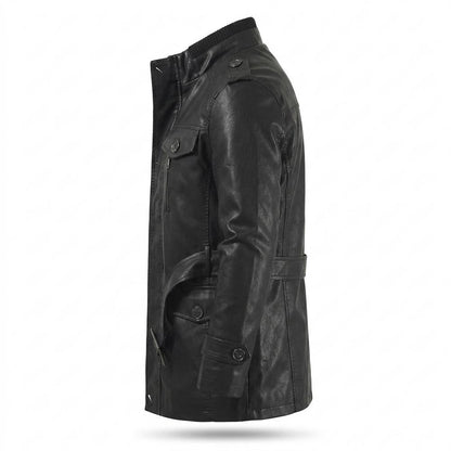 Allsaints Leather - Kevun | Lined Fitted Coat Men