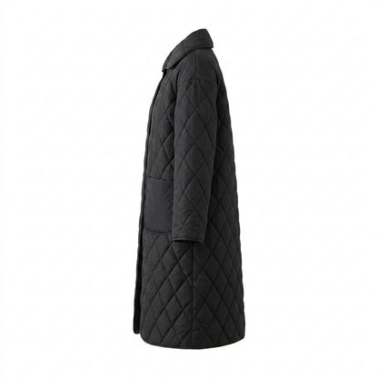 Allsaints Leather - Lylev | Quilted Longline Coat Women