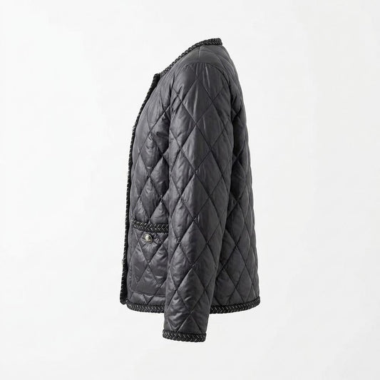 Allsaints Leather - Timir | Quilted Braided-Trim Jacket Women