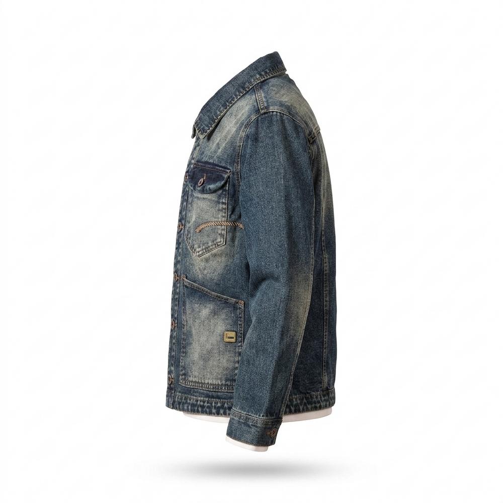 Allsaints Leather - Yokar | Washed Lined Denim Jacket Men
