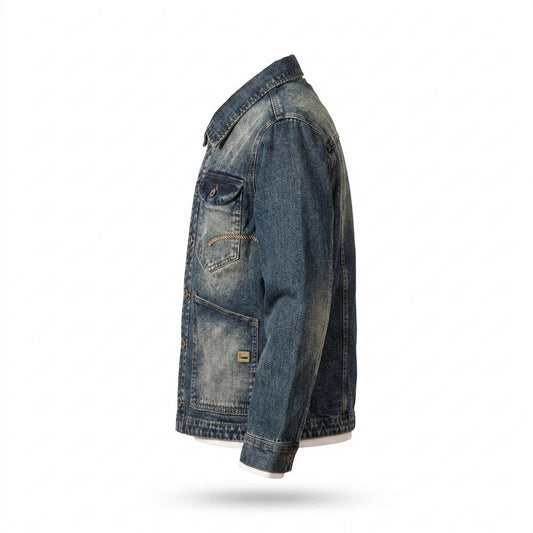Allsaints Leather - Yokar | Washed Lined Denim Jacket Men
