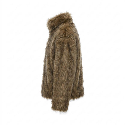 Allsaints Leather - Damin | Faux Fur Collared Jacket Unisex