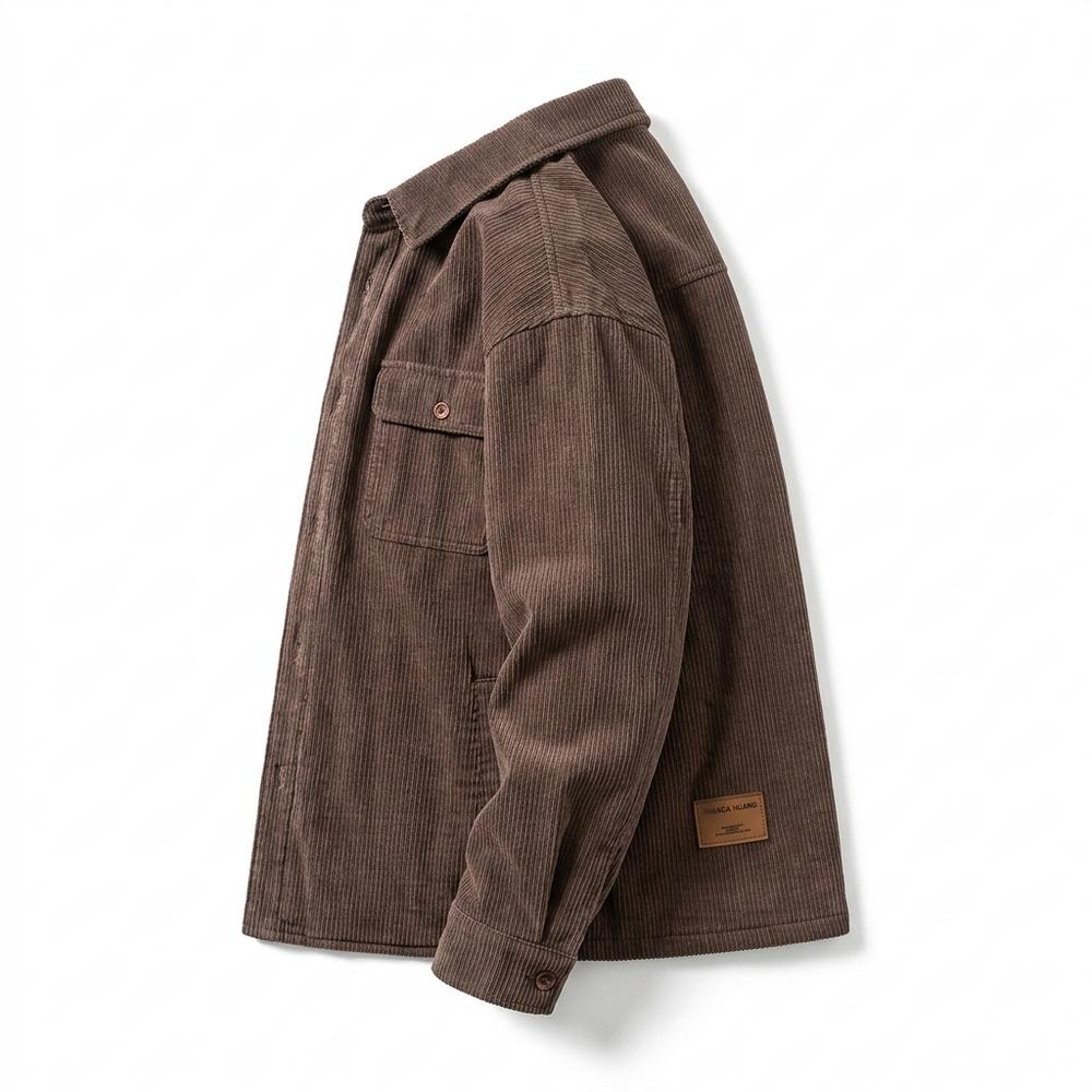 Allsaints Leather - Semel | Corduroy Button-Up Shirt Men