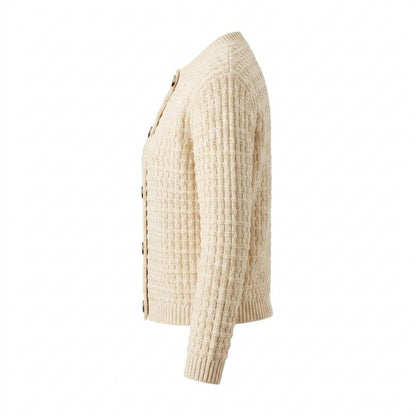 Allsaints Leather - Nomar | Textured Crewneck Knit Cardigan Women