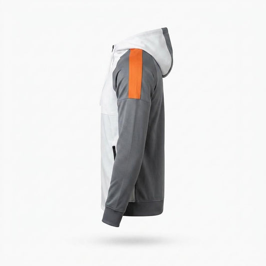 Allsaints Leather - Selev | Full-Zip Color-Block Hoodie Men