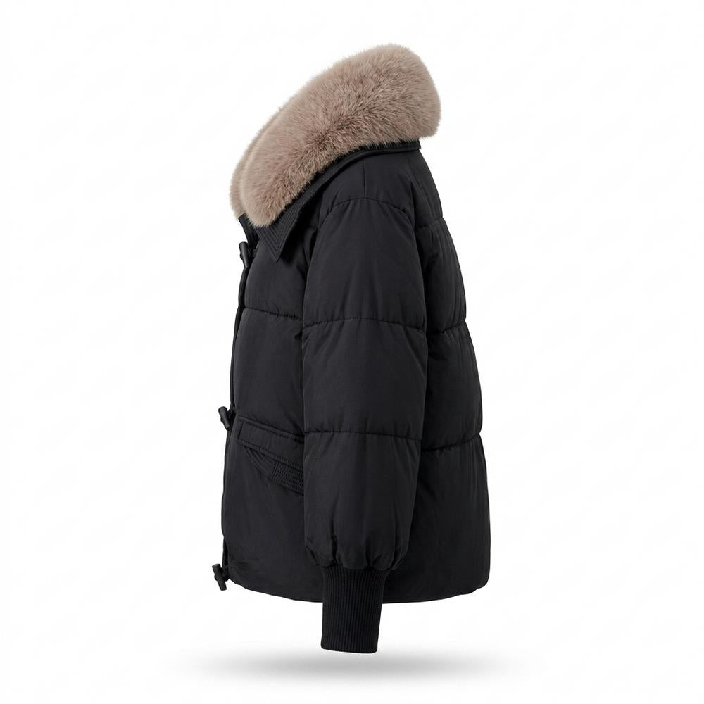 Allsaints Leather - Rasil | Padded Fur-Collared Jacket Women