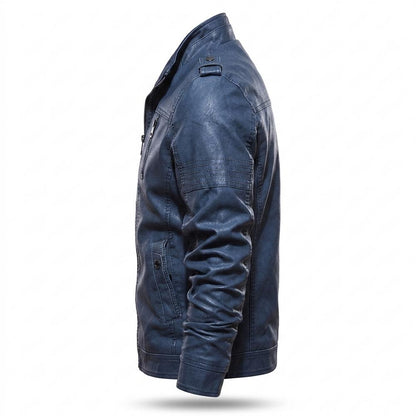 Allsaints Leather - Lomel | Fleece-Lined Zip-Up Leather Jacket Men