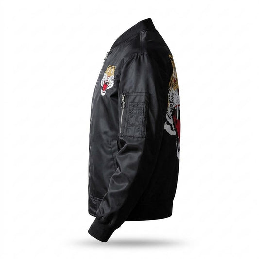 Allsaints Leather - Ninav | Embroidered Zip-Up Jacket Men