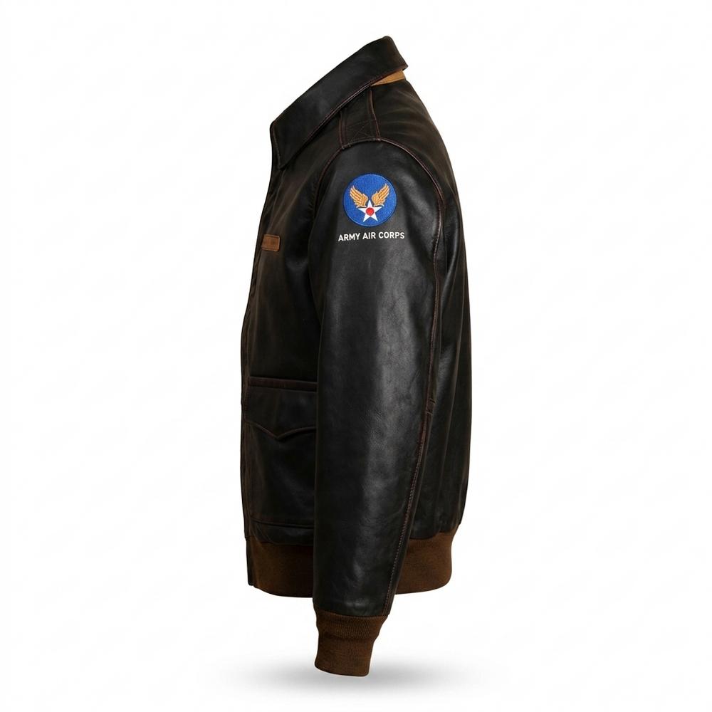 Allsaints Leather - Maziv | Zip-Front Embroidered Leather Jacket Men