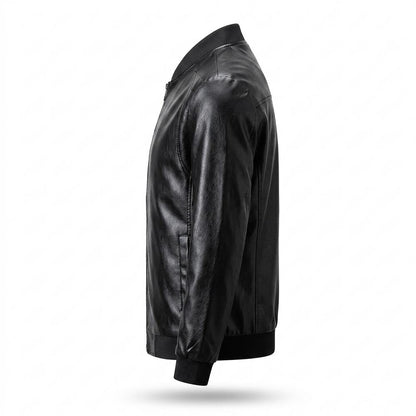 Allsaints Leather - Lyvan | Bomber-Style Zip-Up Leather Jacket Men