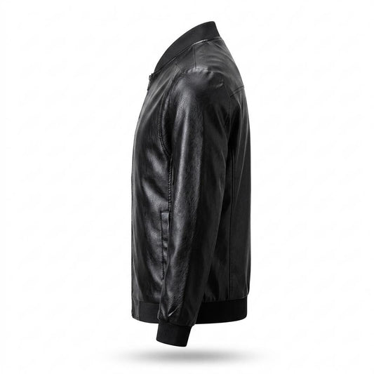 Allsaints Leather - Lyvan | Bomber-Style Zip-Up Leather Jacket Men
