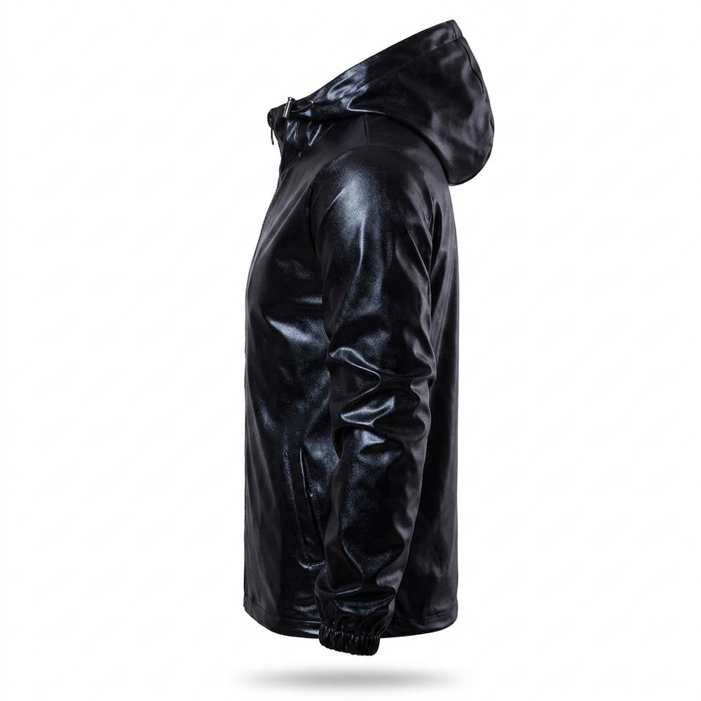 Allsaints Leather - Noral | Coated Hooded Jacket Men