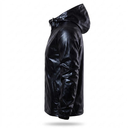 Allsaints Leather - Noral | Coated Hooded Jacket Men