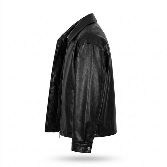 Allsaints Leather - Tilom | Grained Zip-Up Leather Jacket Men