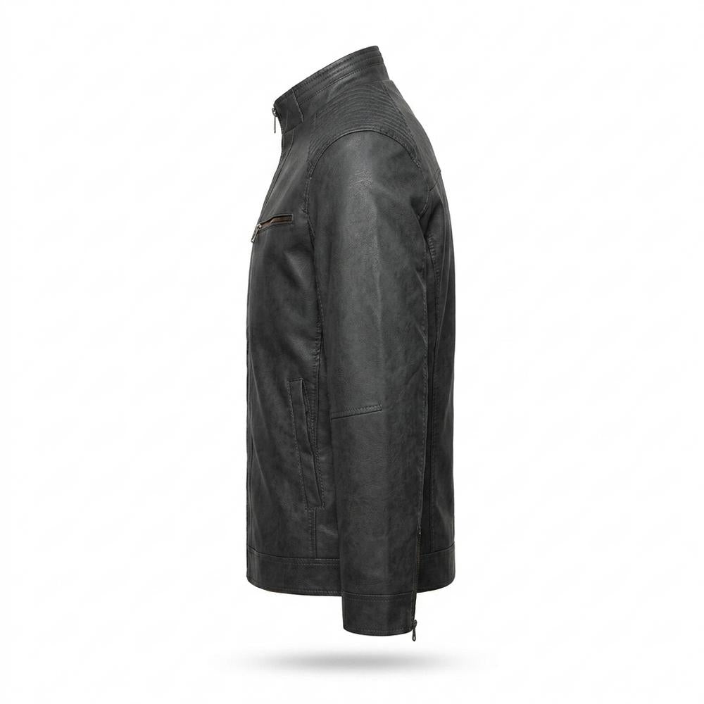 Allsaints Leather - Nubas | Quilted Lined Leather Jacket Men