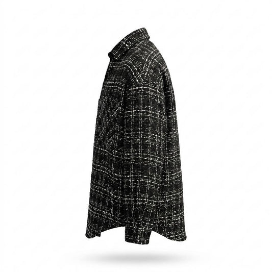 Allsaints Leather - Nusuk | Textured Checked Shirt Unisex