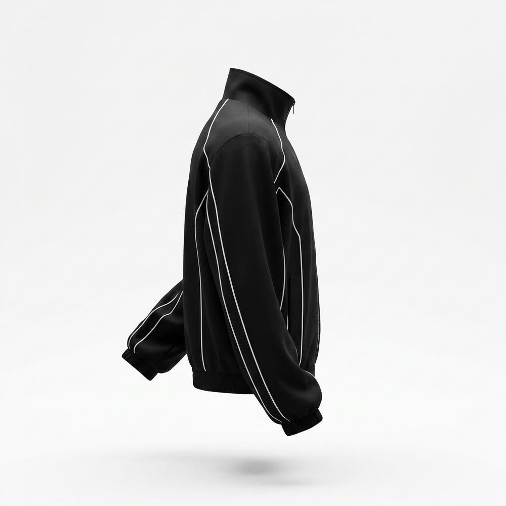 Allsaints Leather - Lylar | Zip-Up Piped Jacket Unisex