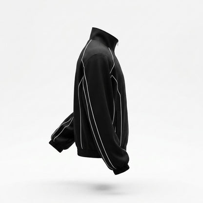 Allsaints Leather - Lylar | Zip-Up Piped Jacket Unisex