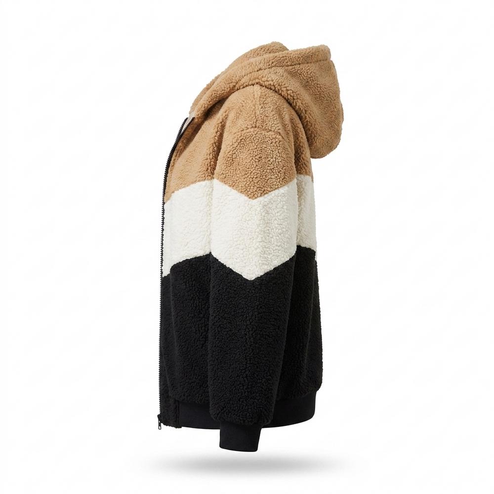 Allsaints Leather - Lyser | Color-Block Hooded Jacket Women
