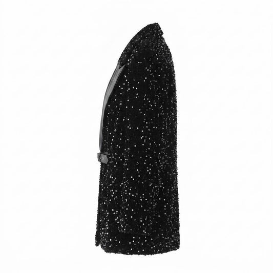 Allsaints Leather - Arlor | Sequined Belted Blazer Women