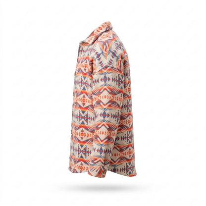 Allsaints Leather - Losel | Geometric Textured Shirt Men