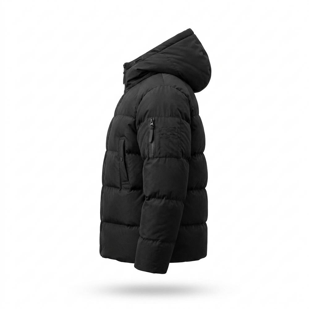 Allsaints Leather - Lawik | Padded Hooded Jacket Unisex